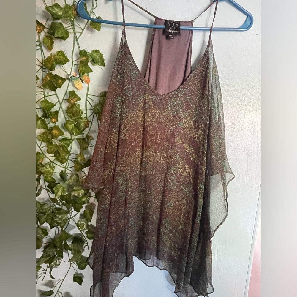 🦋0036 Ella Moss sleeveless blouse size M🦋